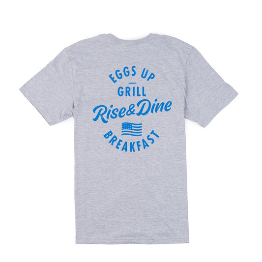 Rise & Dine Breakfast SS Tee - Sport Grey - CLEARANCE