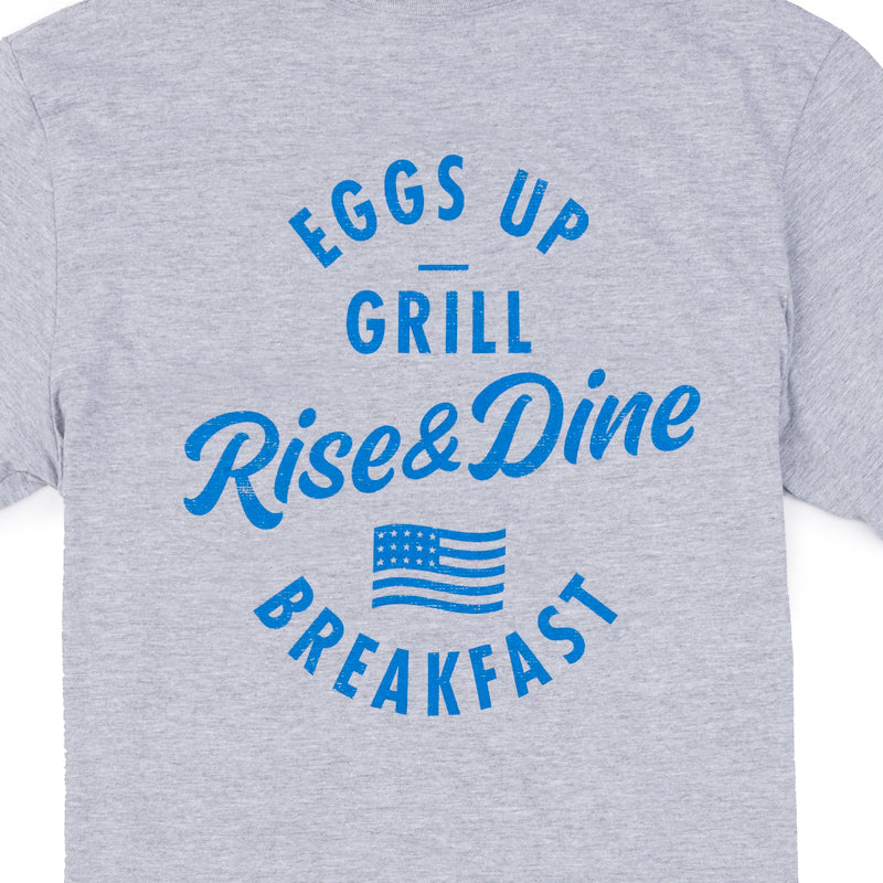 Rise & Dine Breakfast SS Tee - Sport Grey - CLEARANCE