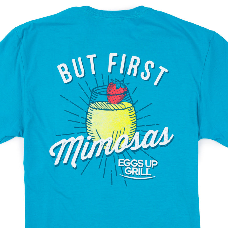 But First Mimosas SS Tee - Tropical Blue