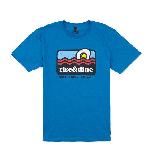 Rise & Dine Established SS Tee - Antique Sapphire