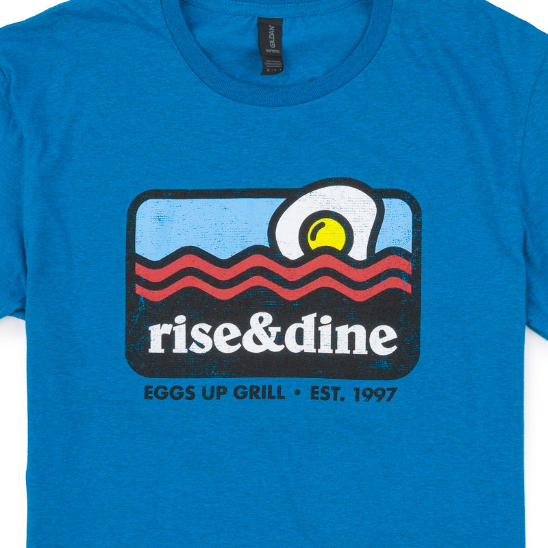 Rise & Dine Established SS Tee - Antique Sapphire