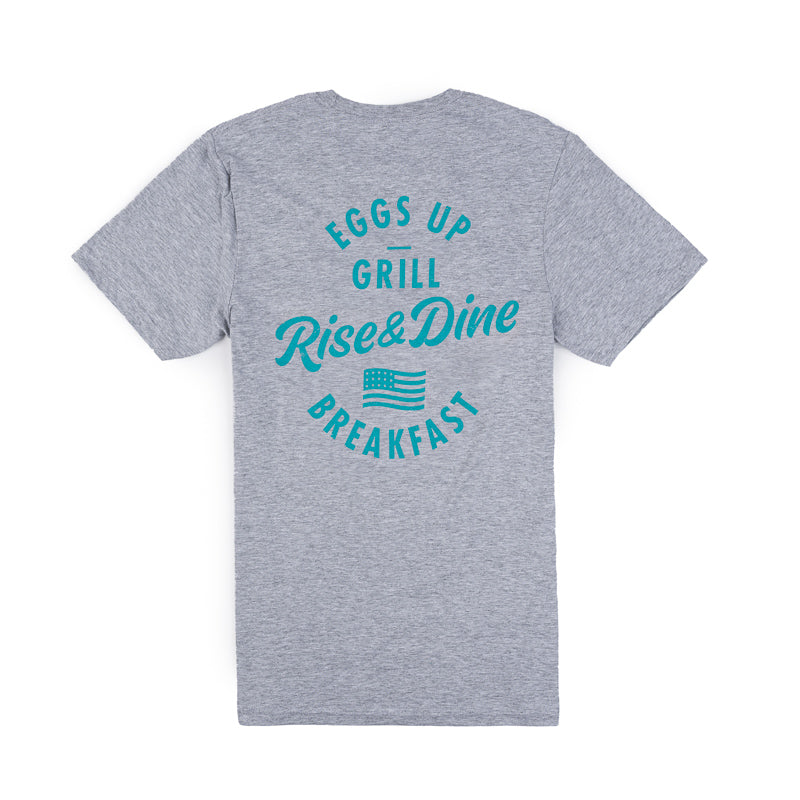 Rise n Dine Breakfast Tee - Sport Grey