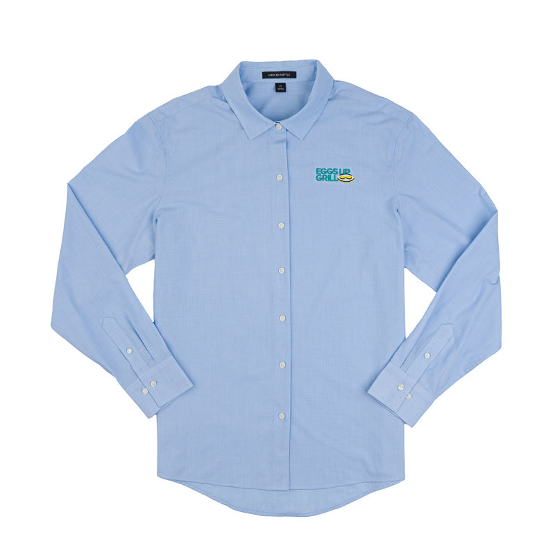 Women's LS Stretch Woven Shirt - Air Blue