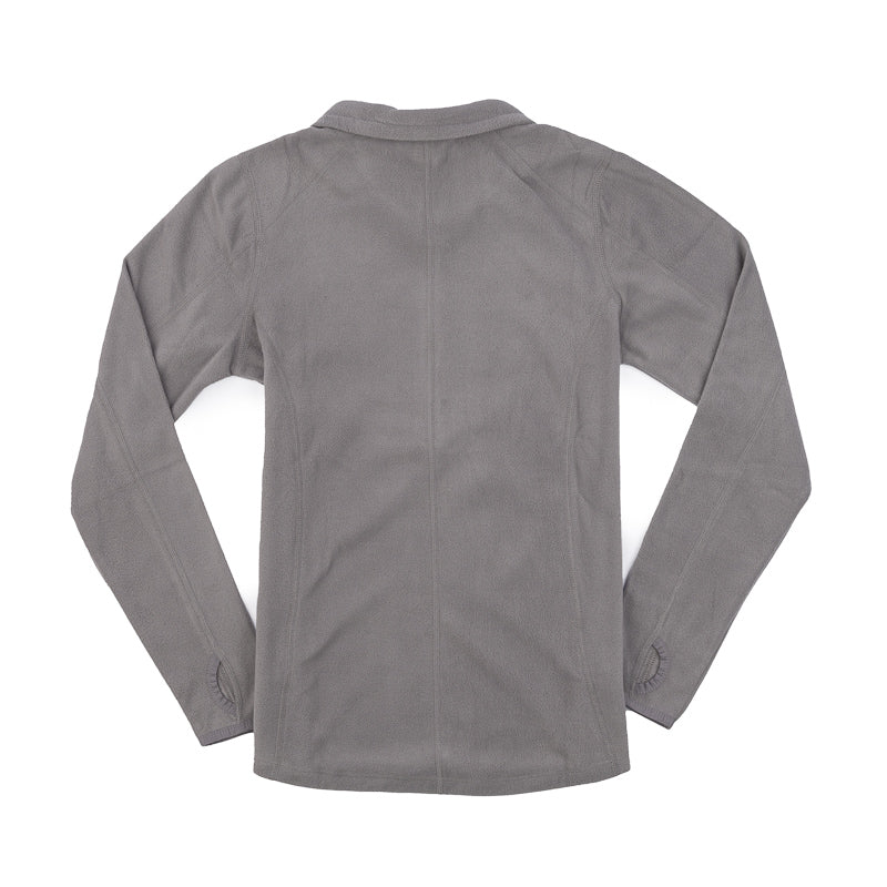 Women's 1/2 Zip Microfleece Pullover - Pearl Grey - CLEARANCE