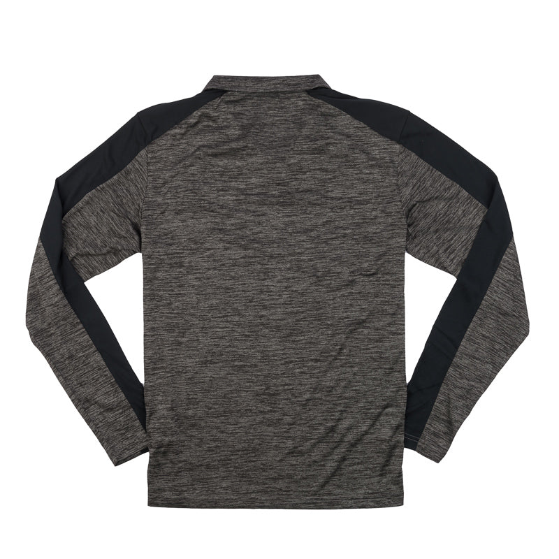 Men's 1/4 Zip Electric Pullover - Grey / Black