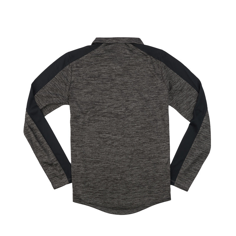 Women's 1/4 Zip Electric Pullover - Grey / Black