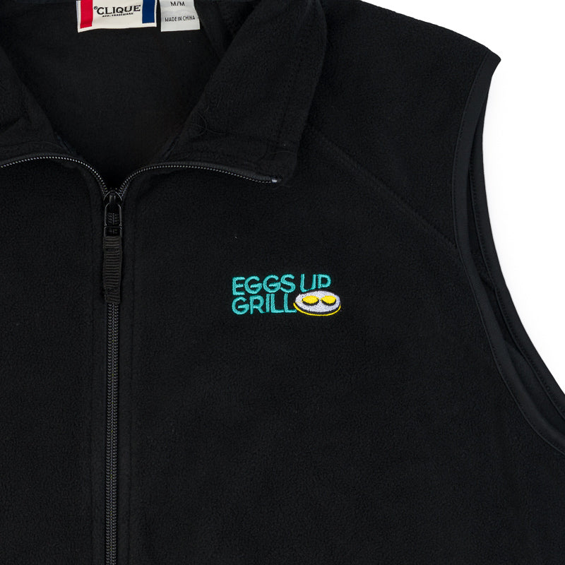 Men's Fleece Vest - Black