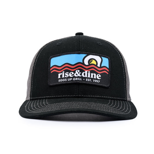 Rise n Dine Trucker Cap - Black / Charcoal