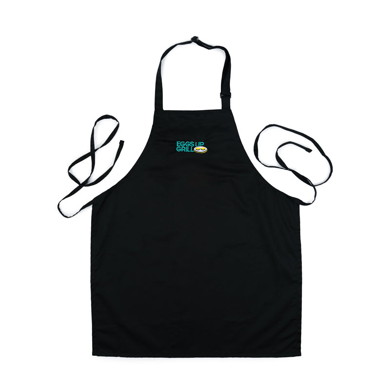 Medium Length Bib Apron - Black