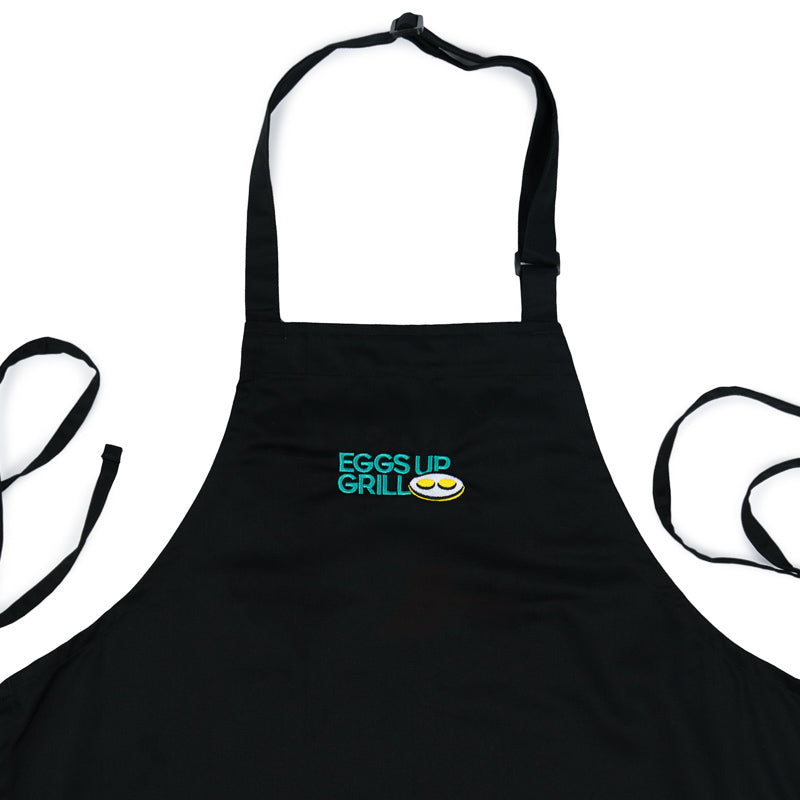 Medium Length Bib Apron - Black