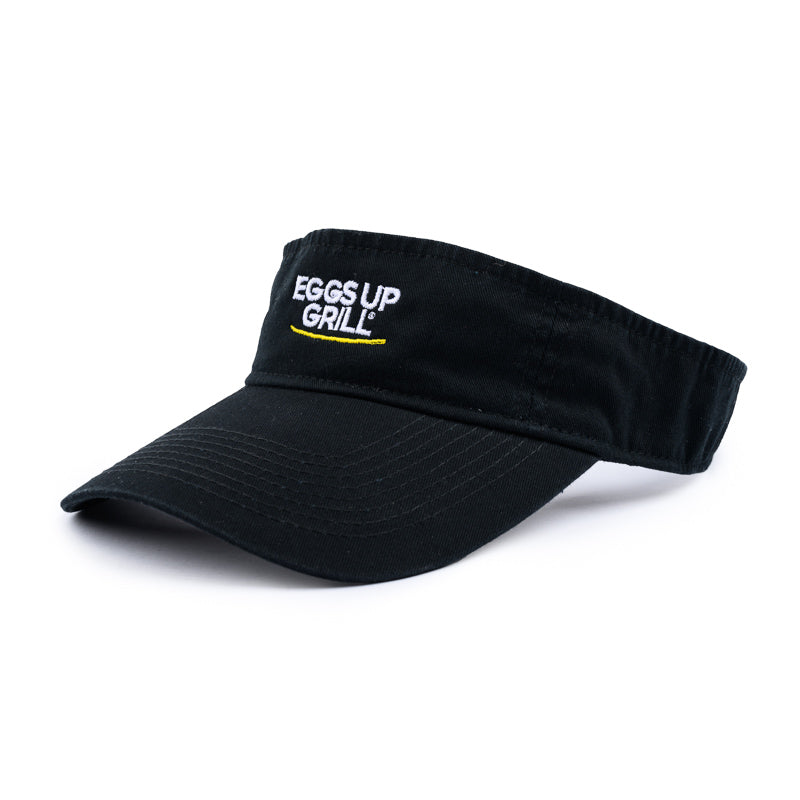 Cotton Twill Visor - Black